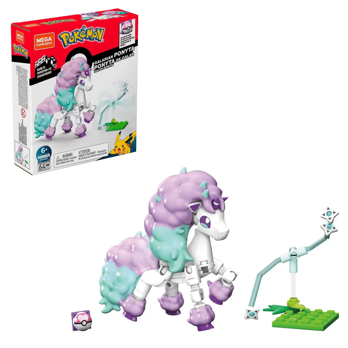 Pokemon mega construx galarian ponyta