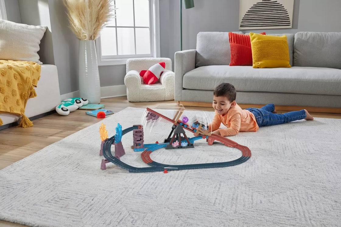 Thomas set de joaca crystal caves adventure cu locomotiva motorizata thomas
