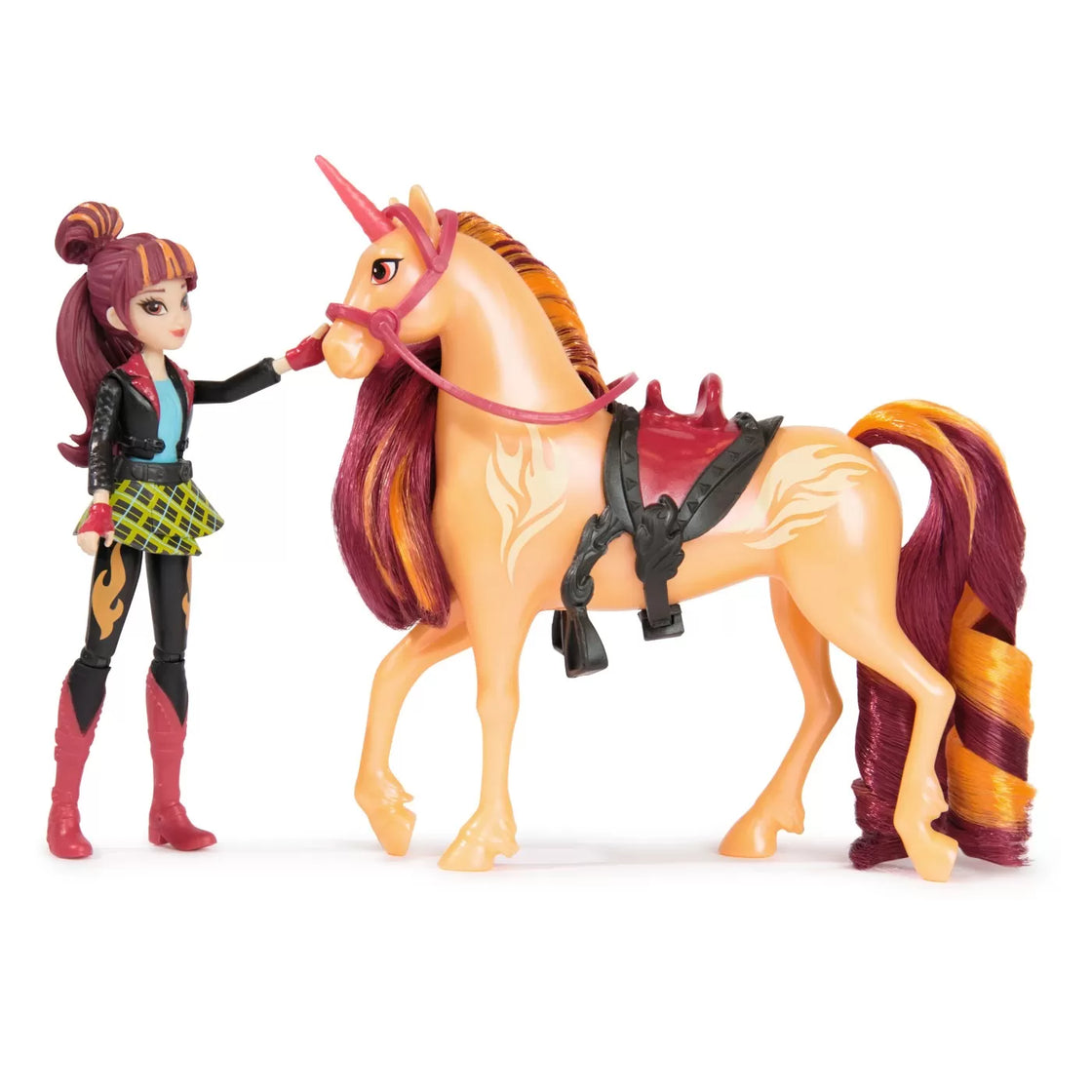 Unicorn academy set unicorn cinder si papusa valentina