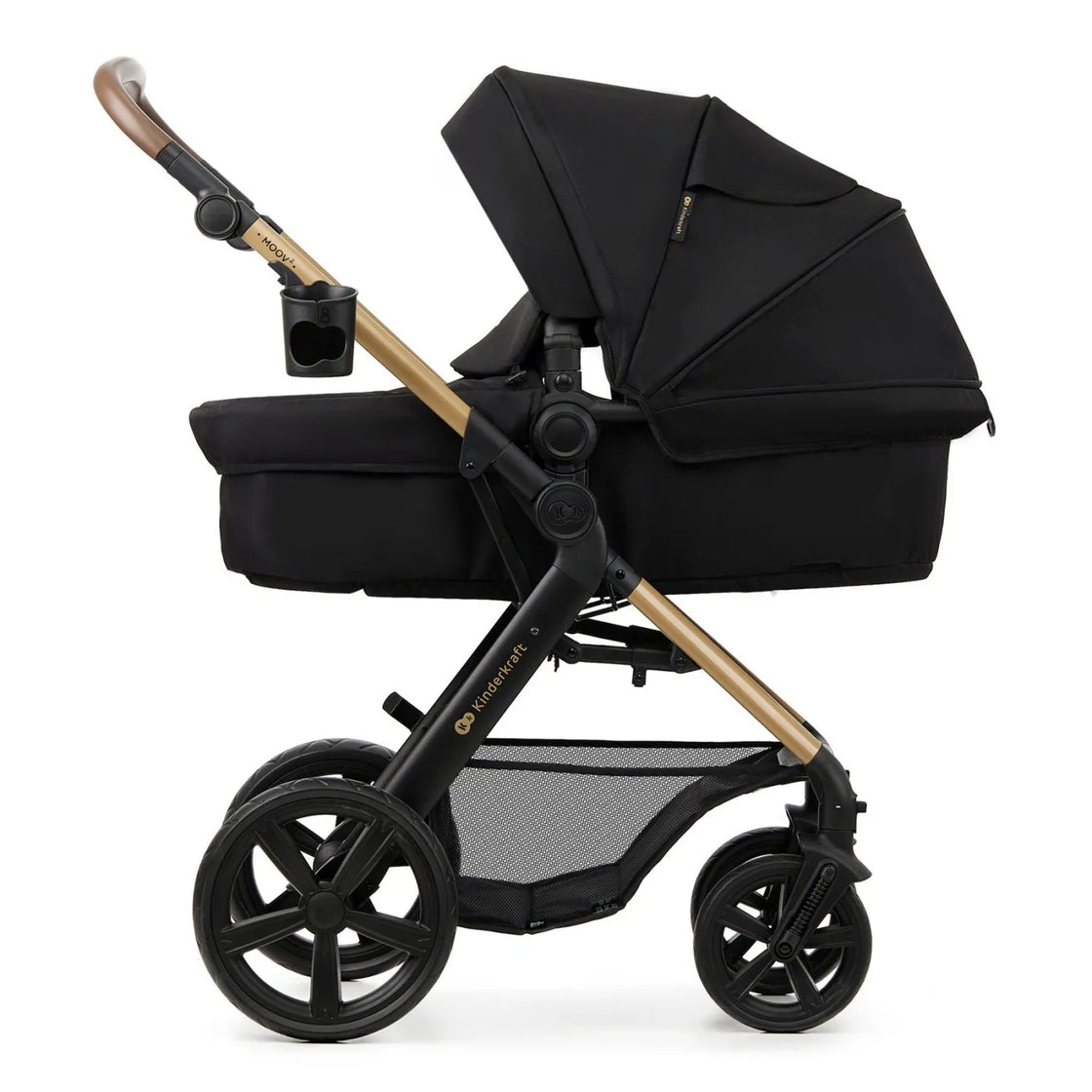 Carucior 3 in 1 kinderkraft moov 2, negru pur