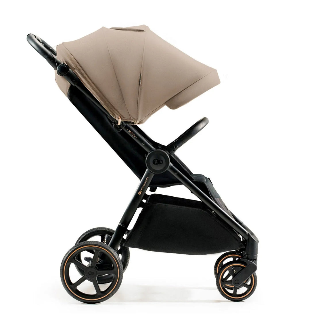 Carucior sport, ultra compact, kinderkraft mitzy, 0-22 kg, linen beige