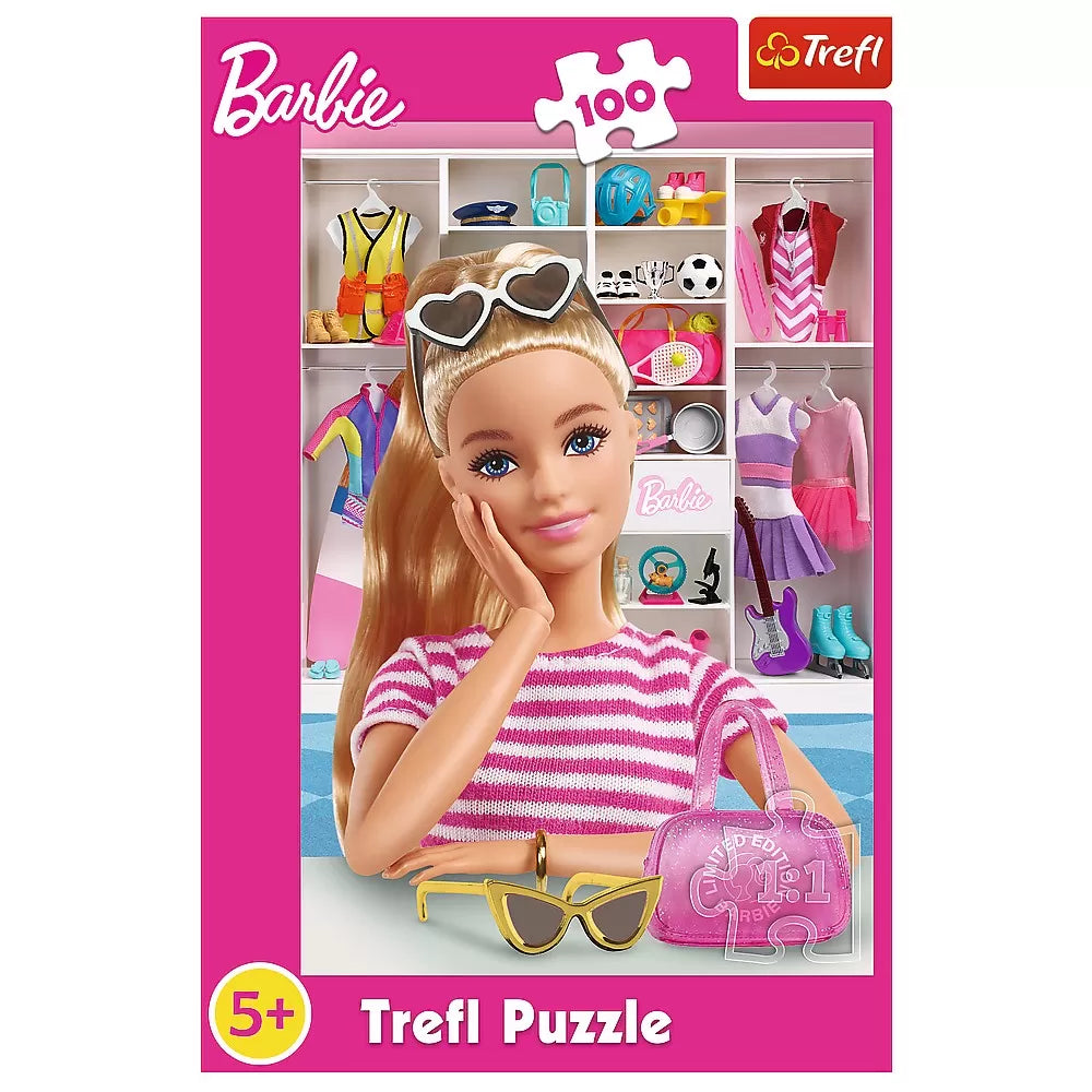 Puzzle trefl 100 barbie sa o cunoastem pe barbie