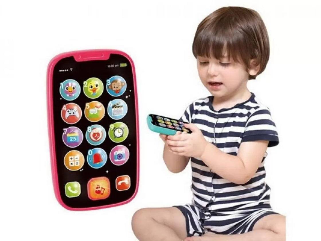 Primul meu telefon smart roz cu muzica si lumini