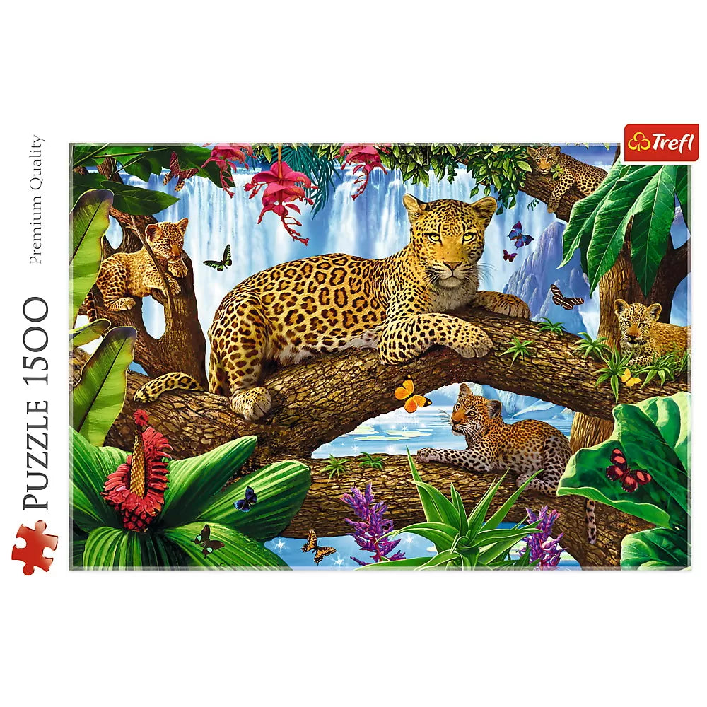 Puzzle trefl 1500 jaguar intr-o pauza odihnitoare
