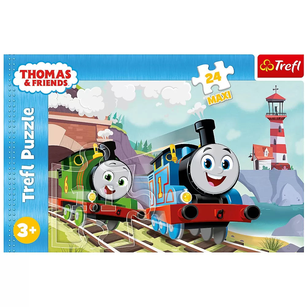 Puzzle trefl 24 maxi thomas tom si percy pe linii