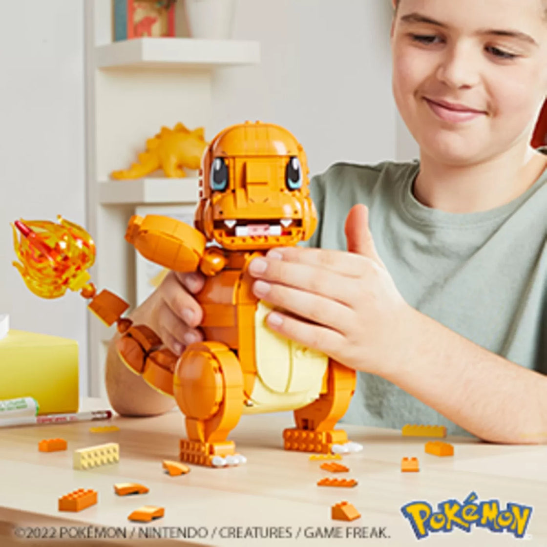 Pokemon mega construx jumbo charmander salameche