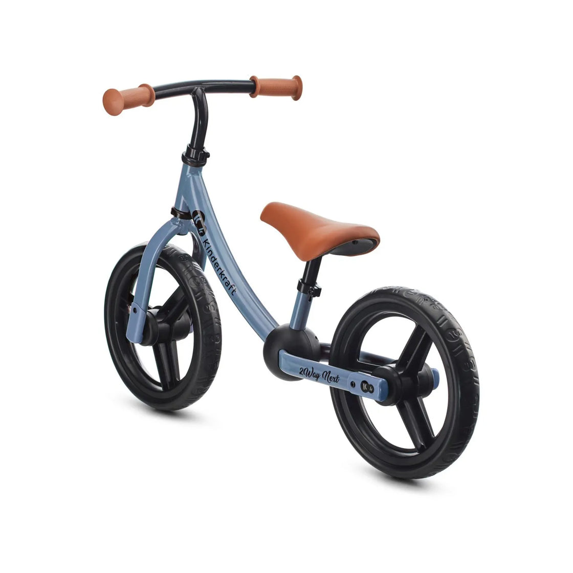 Bicicleta fara pedale, kinderkraft - 2way next, portocaliu, 12inch, blue sky