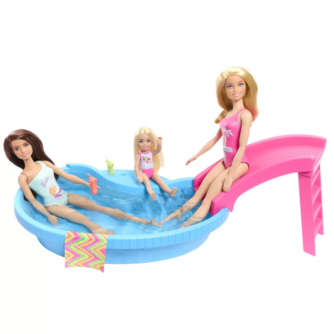 Barbie set papusa barbie blonda si piscina