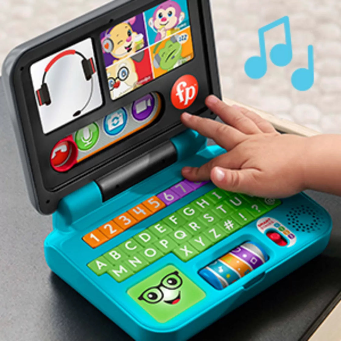 Fisher price laugh&learn laptop interactiv in limba romana