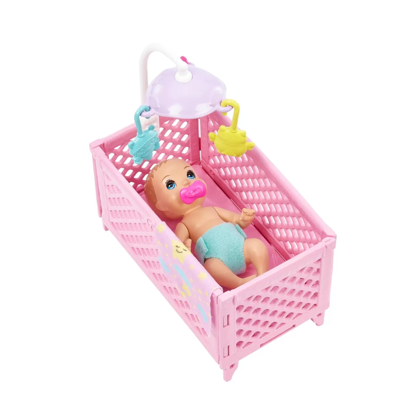 Papusa barbie mamica satena cu bebelus