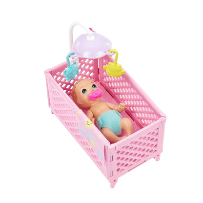 Papusa barbie mamica satena cu bebelus