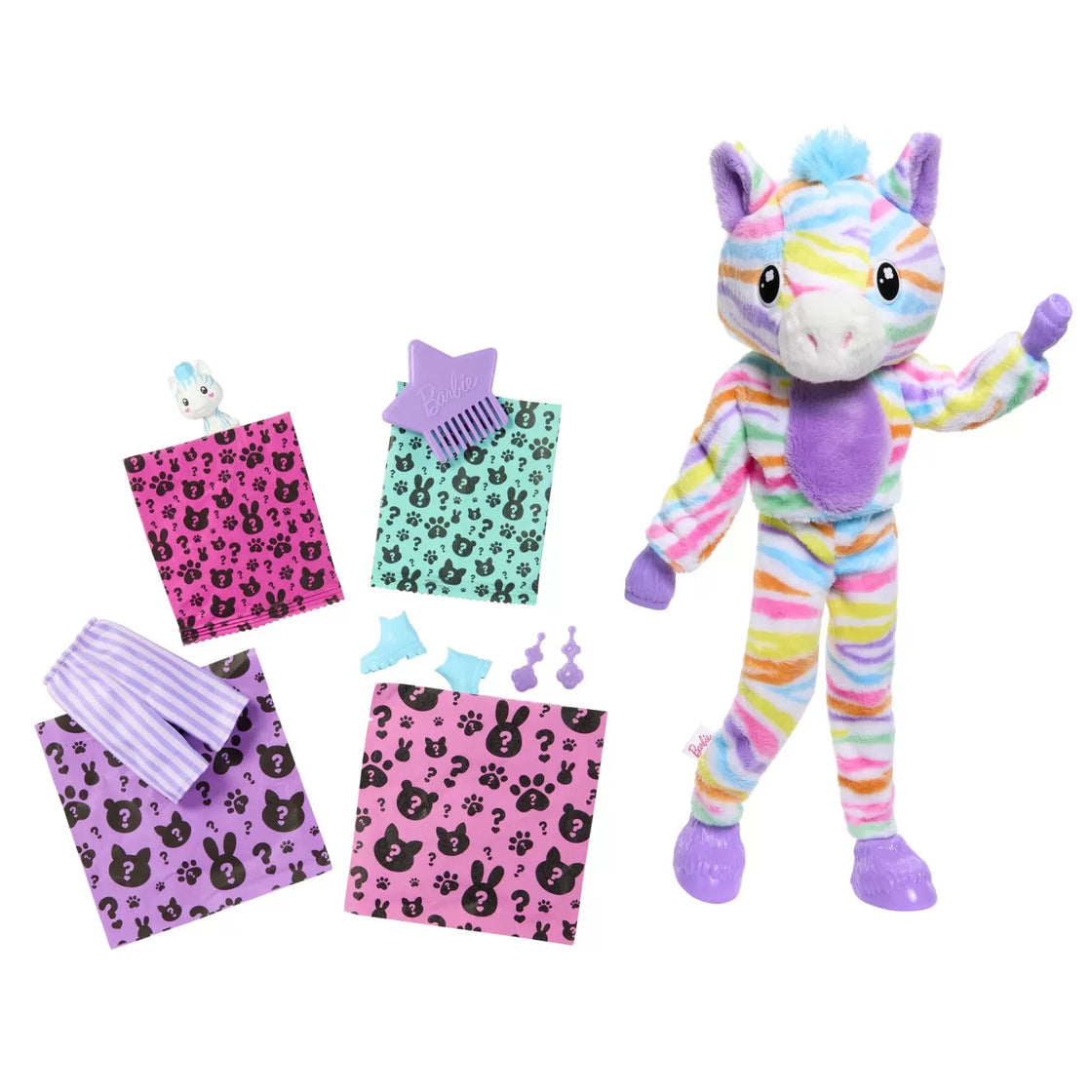Barbie papusa barbie cutie reveal zebra