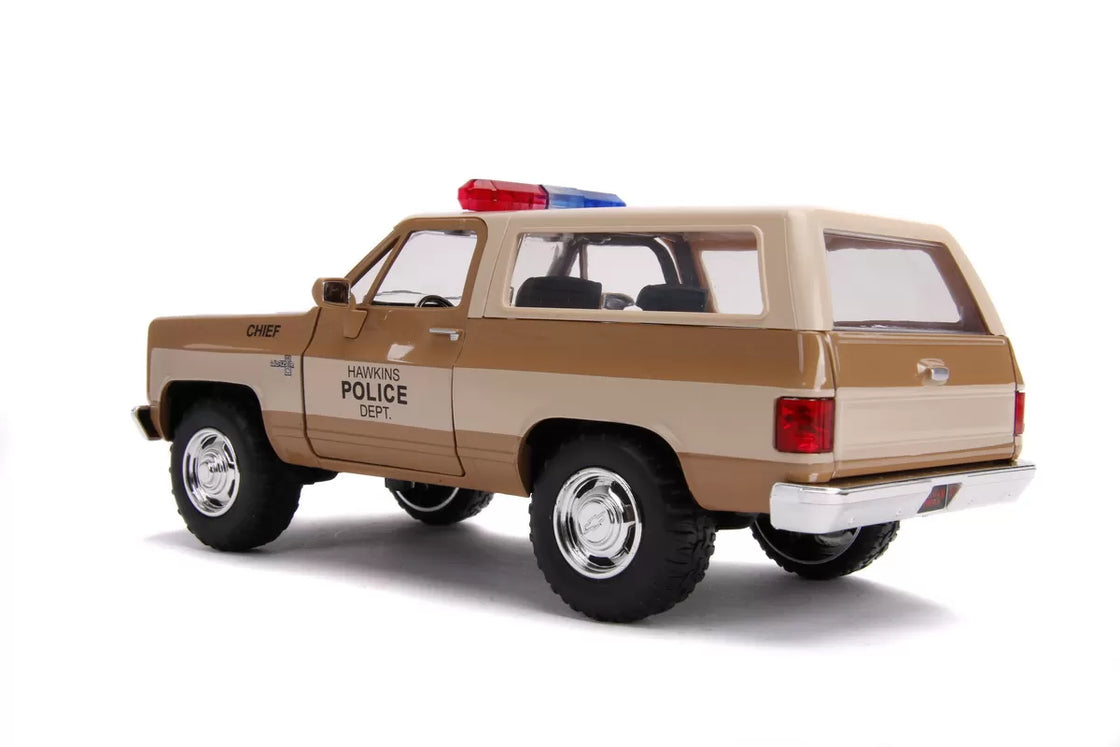 Macheta metalica 1980 chevy police k5 scara 1 la 24
