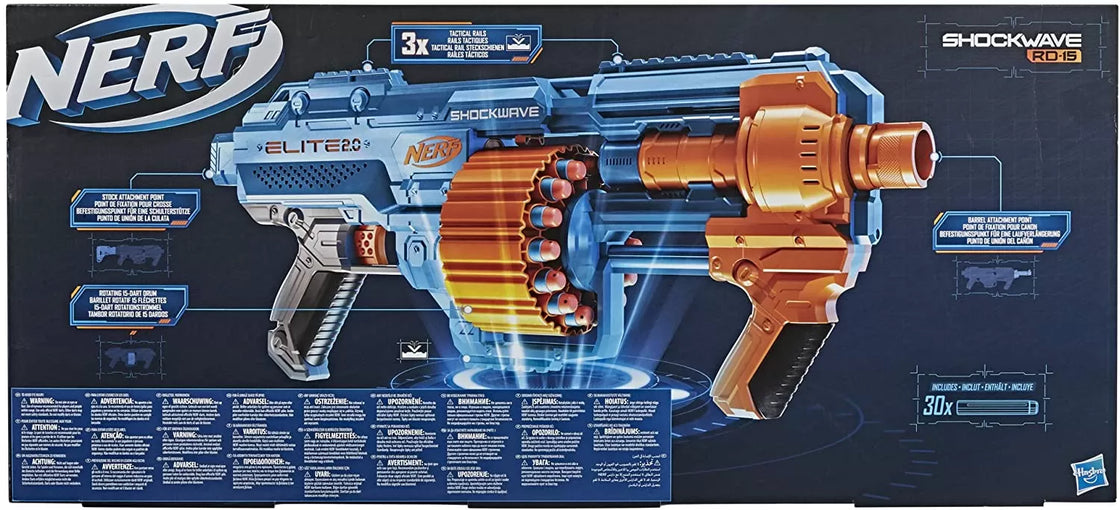 Nerf blaster 2.0 elite shockwave rd-15