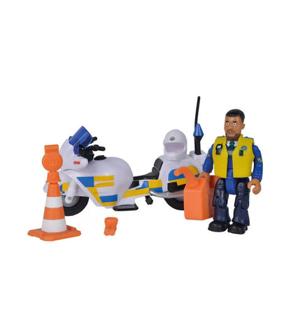 Sam police motocicleta figurina