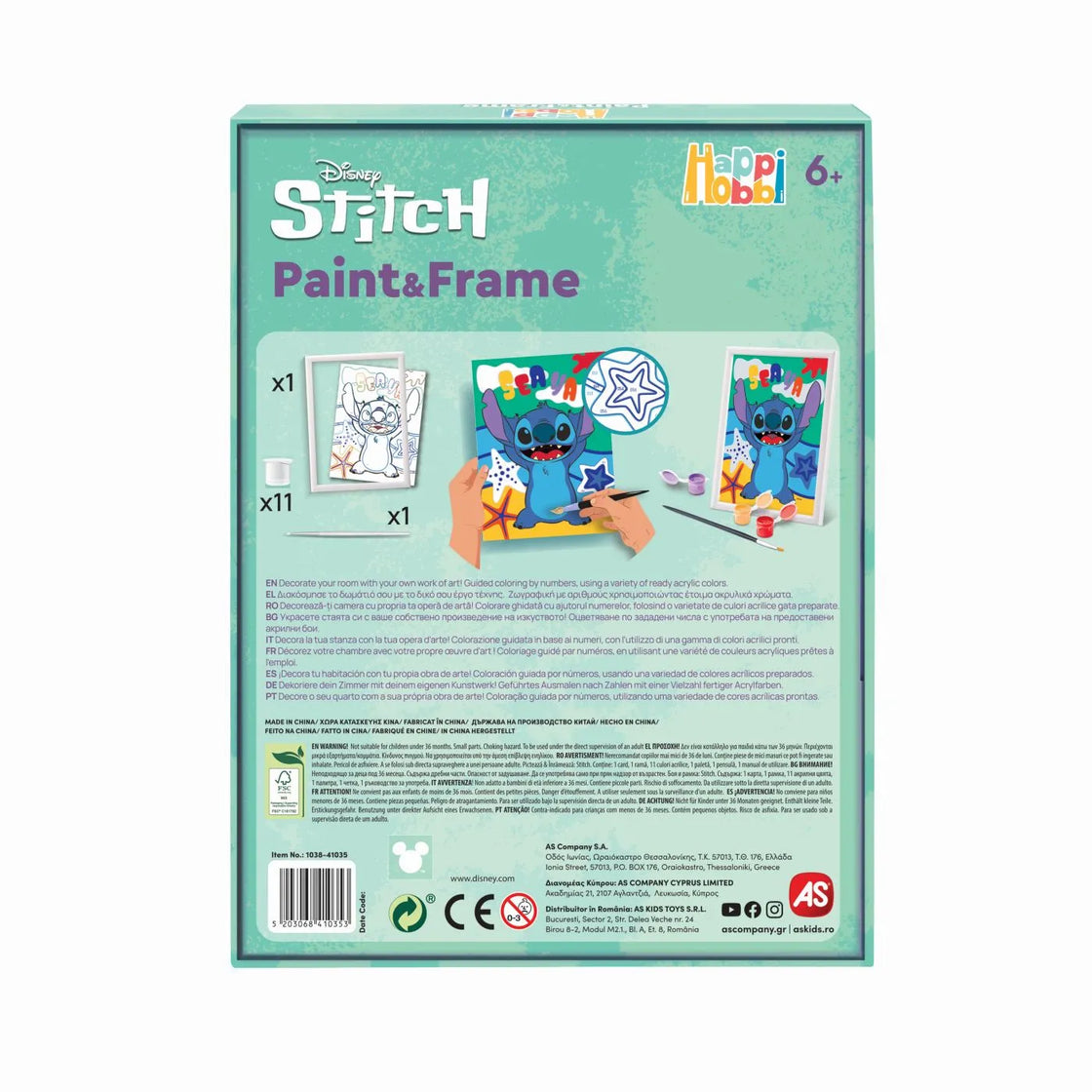 Picteaza si inrameaza disney stitch