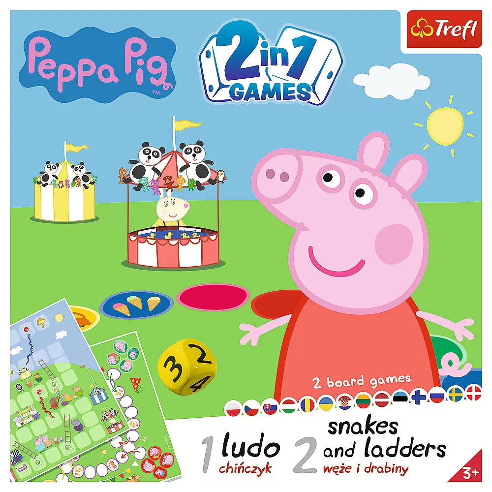 Joc peppa pig 2in1 ludo si serpisori scari