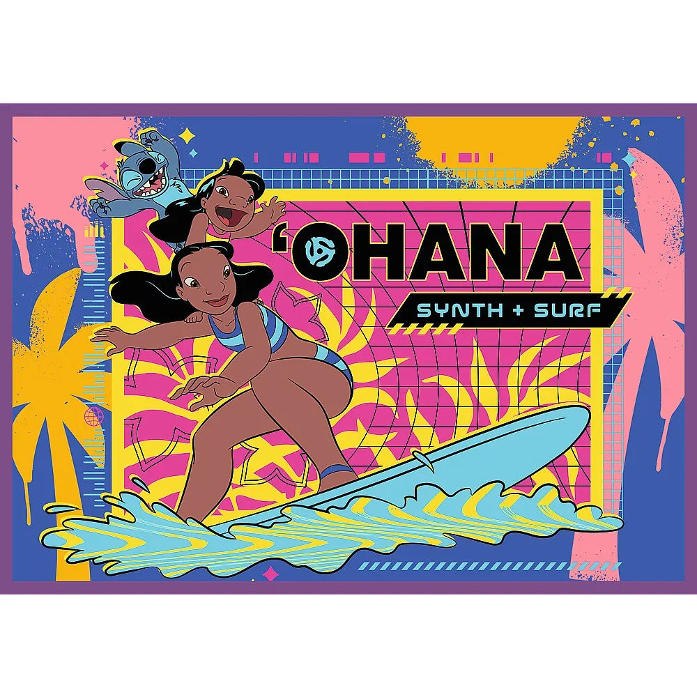 Puzzle trefl 4x250 disney uimitorul stitch