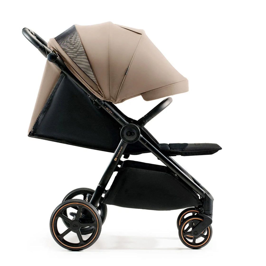 Carucior sport, ultra compact, kinderkraft mitzy, 0-22 kg, linen beige