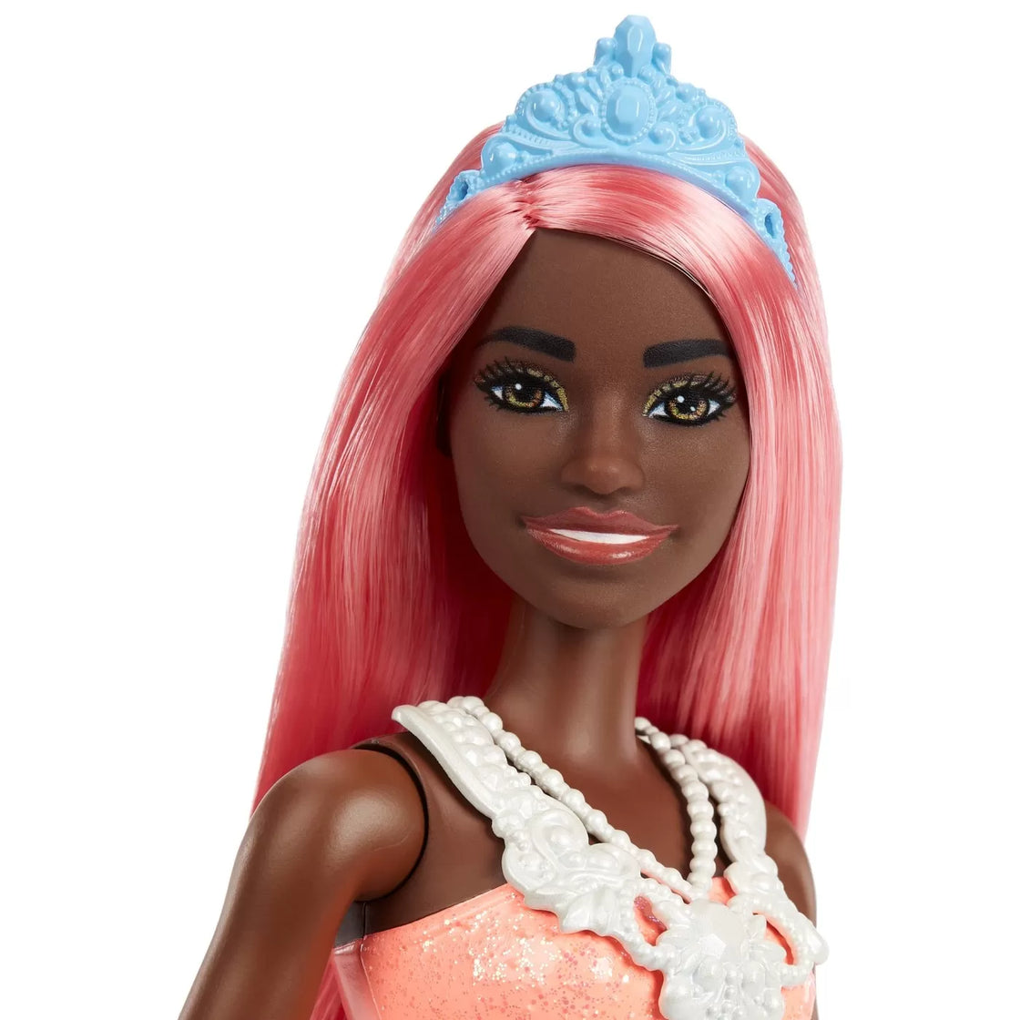 Barbie dreamtopia papusa printesa cu par corai