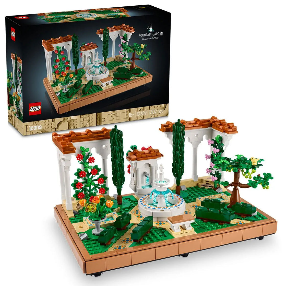 Lego icons gradina cu fantana 10359
