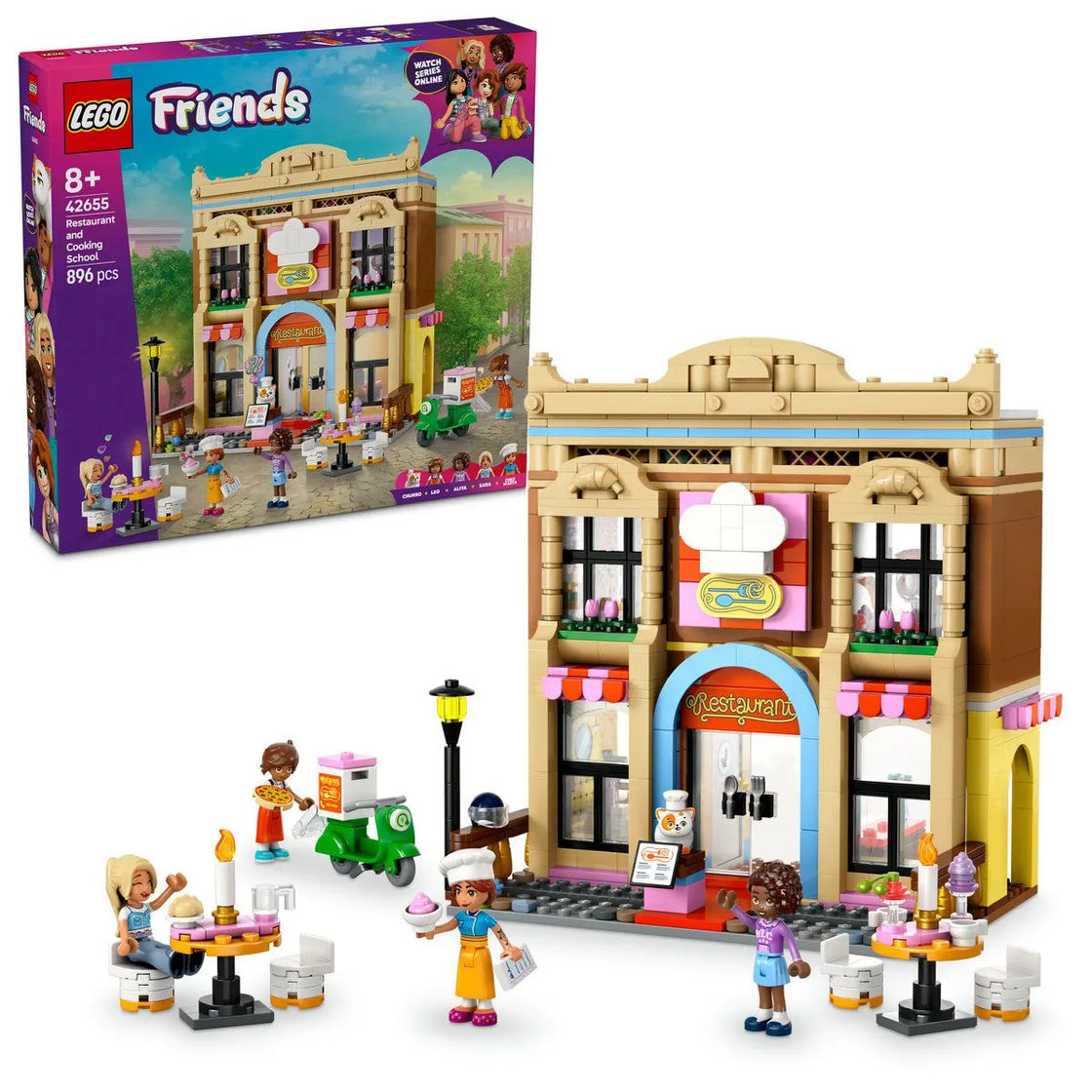 Lego friends restaurant si scoala de gastronomie 42655
