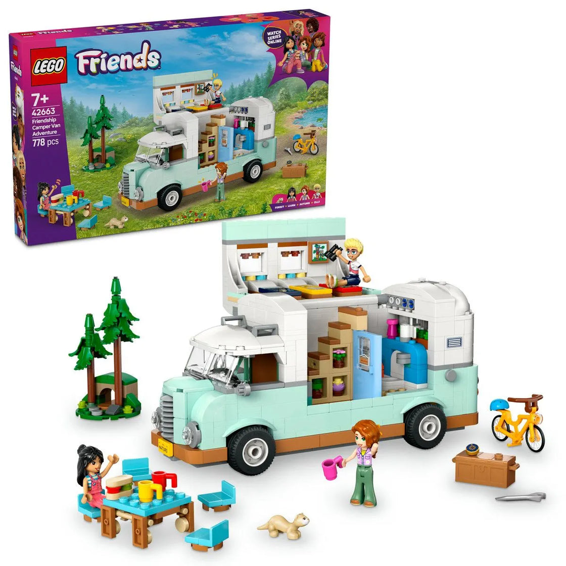 Lego friends aventura în rulota cu prietenii 42663