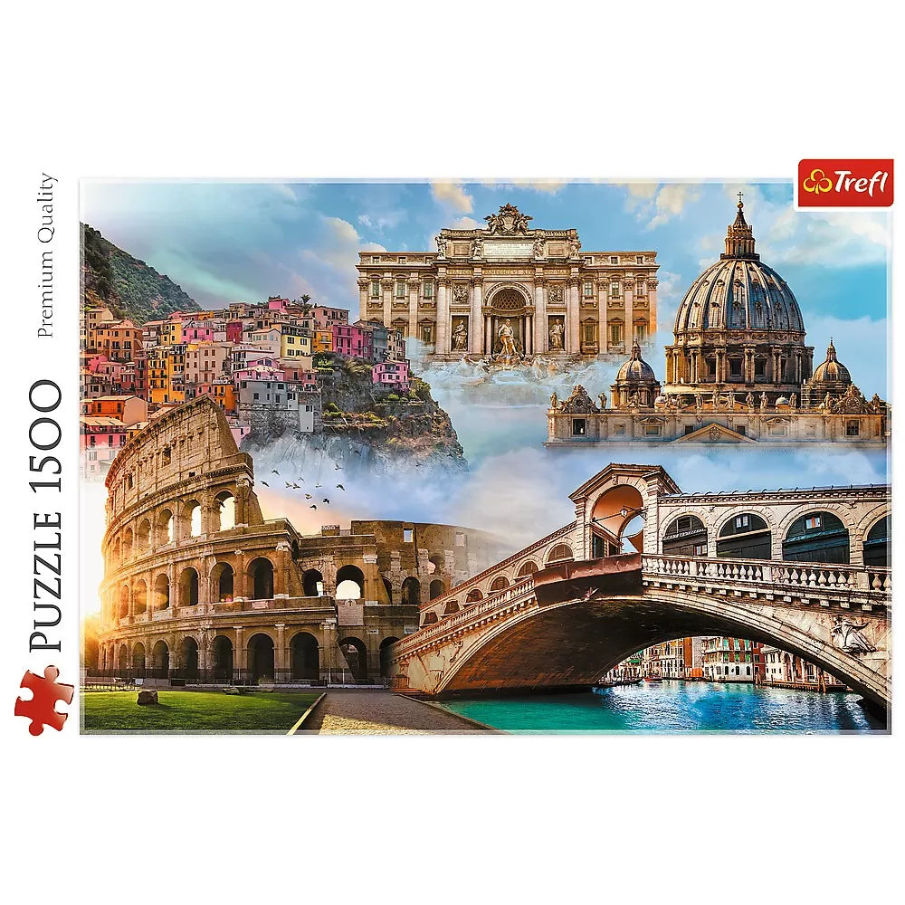 Puzzle trefl 1500 locuri favorite din italia