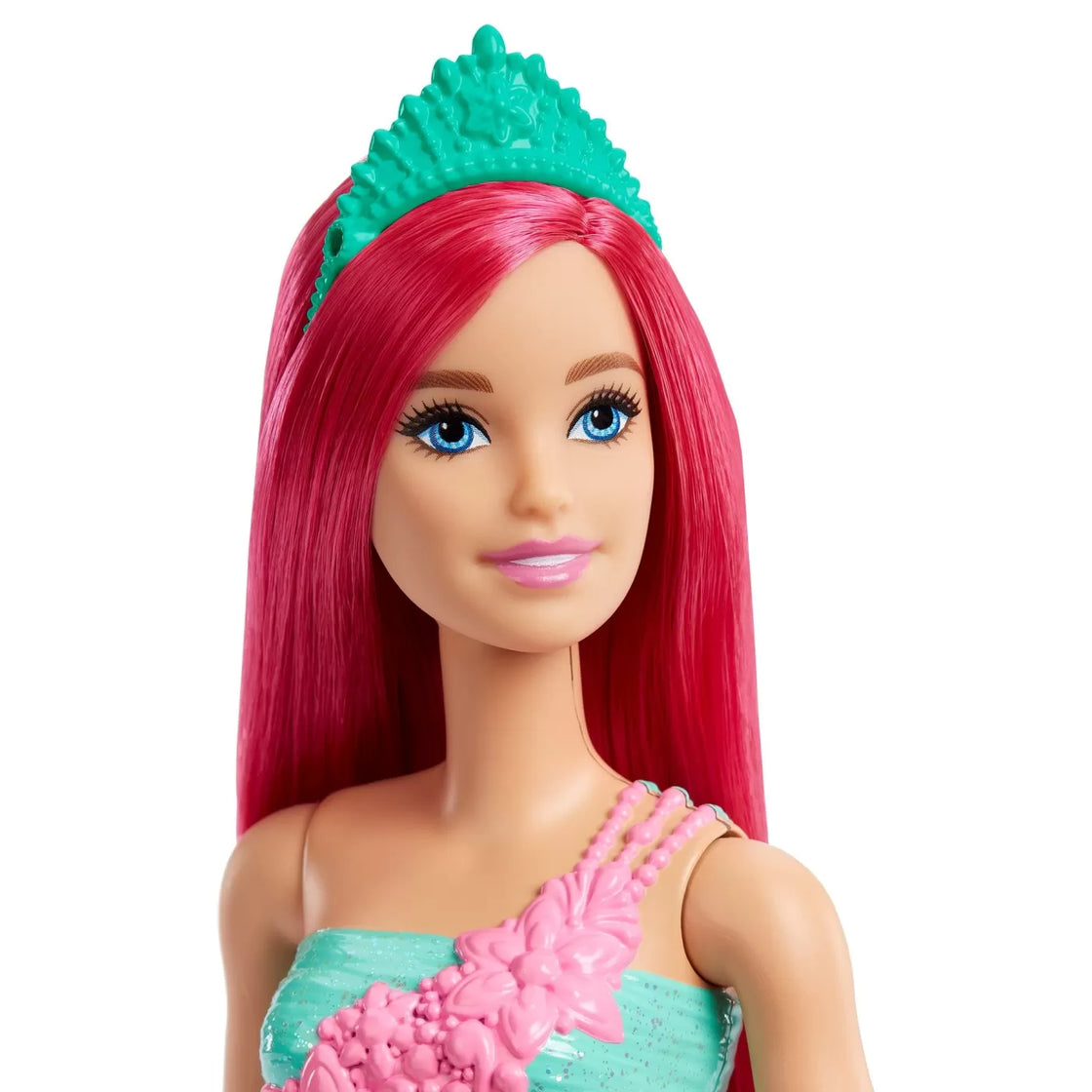 Barbie dreamtopia papusa printesa cu par roz
