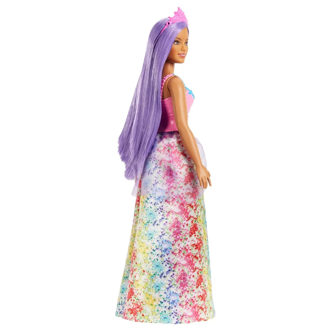 Barbie dreamtopia papusa printesa cu par mov
