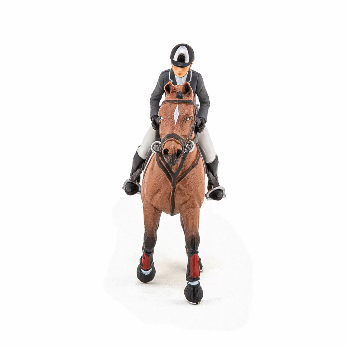 Papo figurina cal competitie cu jocheu