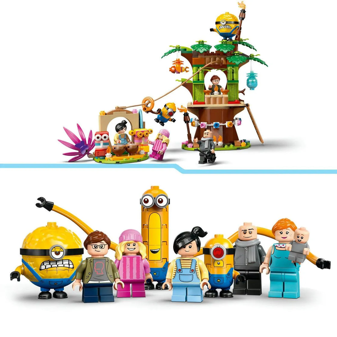Lego despicable me4 resedinta de familie a lui gru si a minionilor 75583
