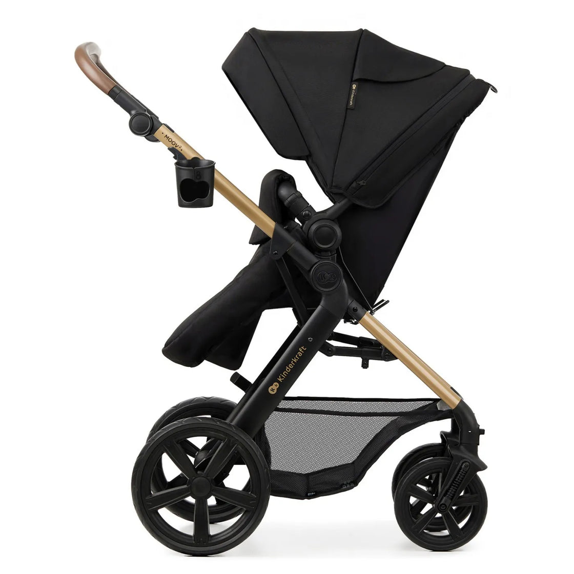 Carucior 3 in 1 kinderkraft moov 2, negru pur