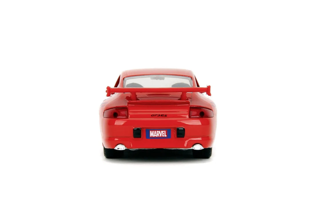 Jada marvel masinuta metalica spider man porsche 911 gt3 rs scara 1 la 32