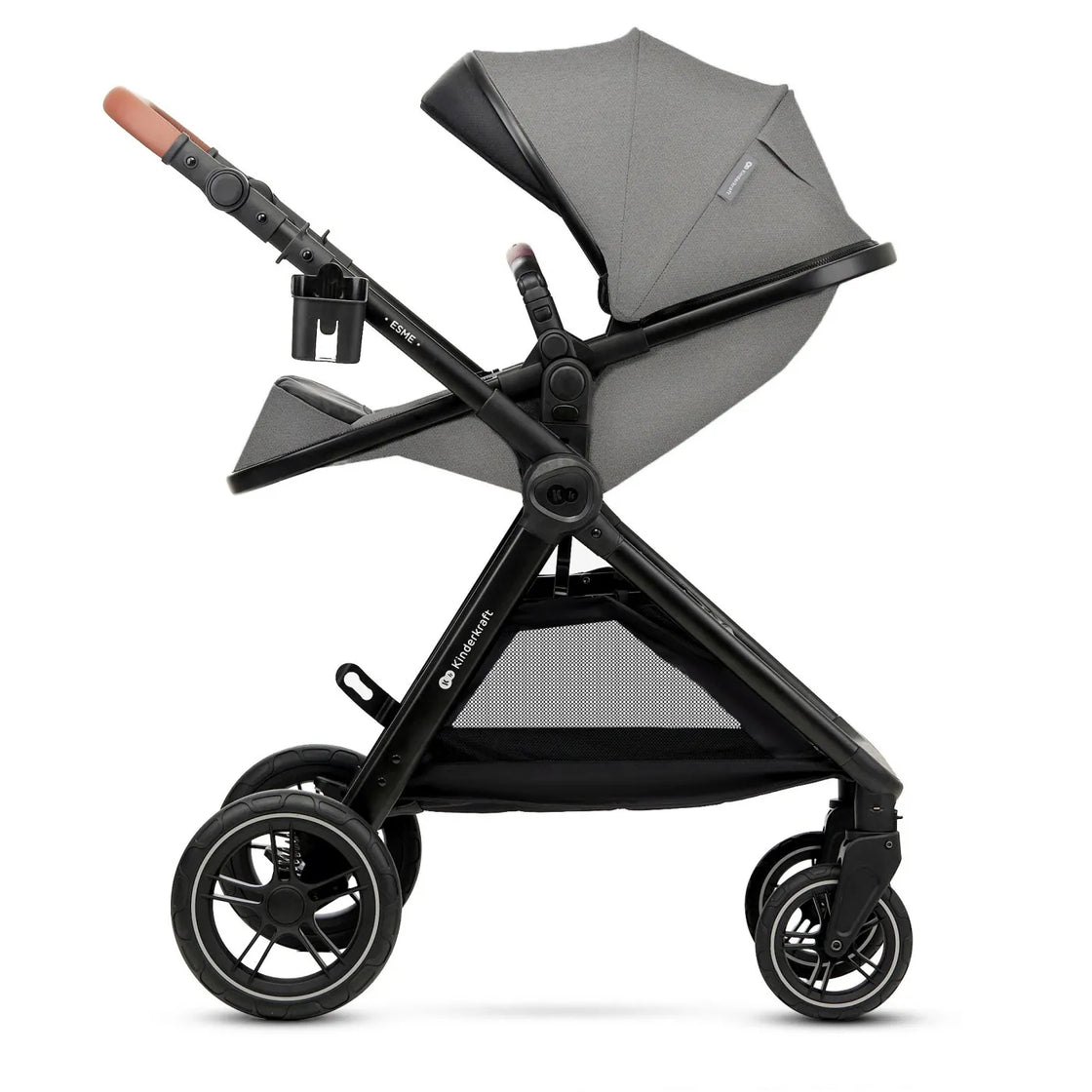 Carucior kinderkraft esme, 3 in 1, moonlight grey