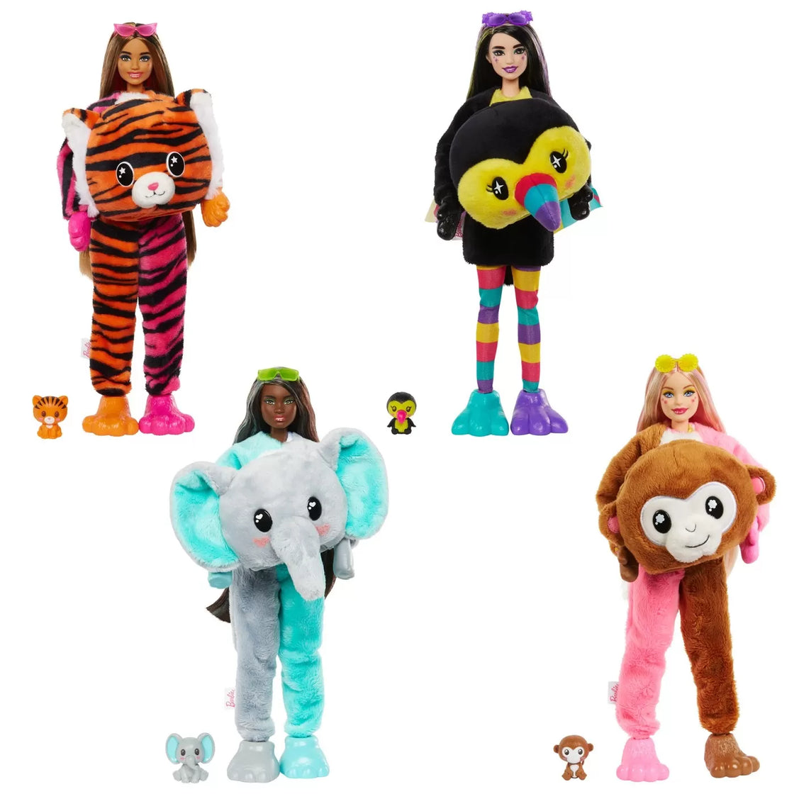 Barbie papusa barbie cutie reveal maimutica