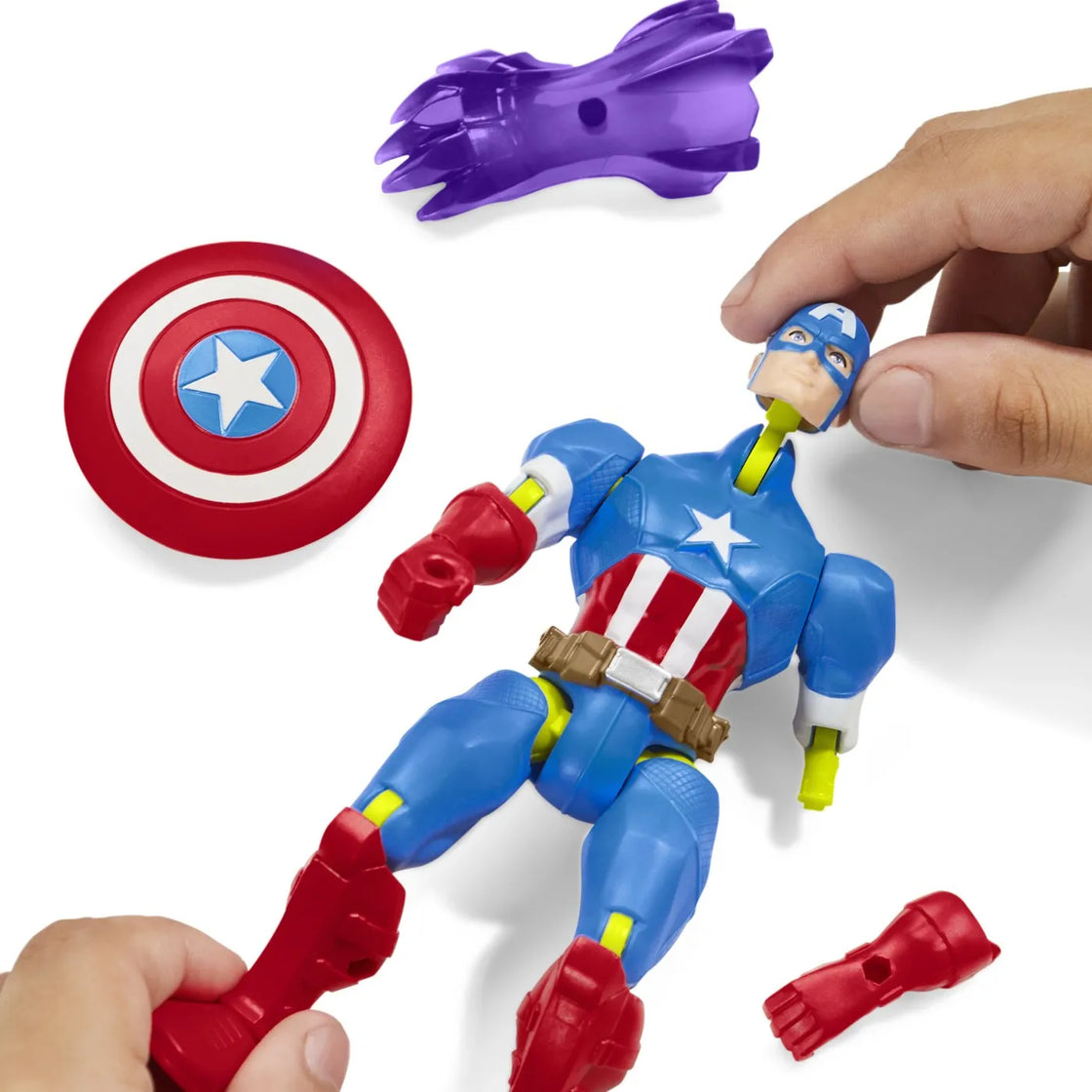 Marvel avengers mix mashers figurina capitan america 12cm