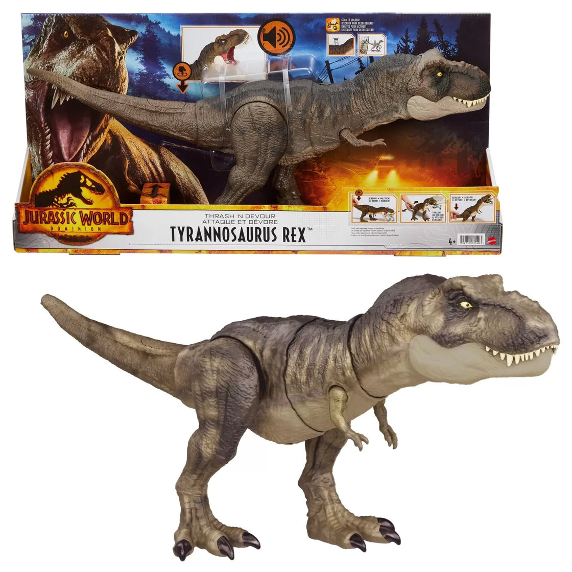 Jurassic world thrash n devour dinozaur tyrannosaurus rex