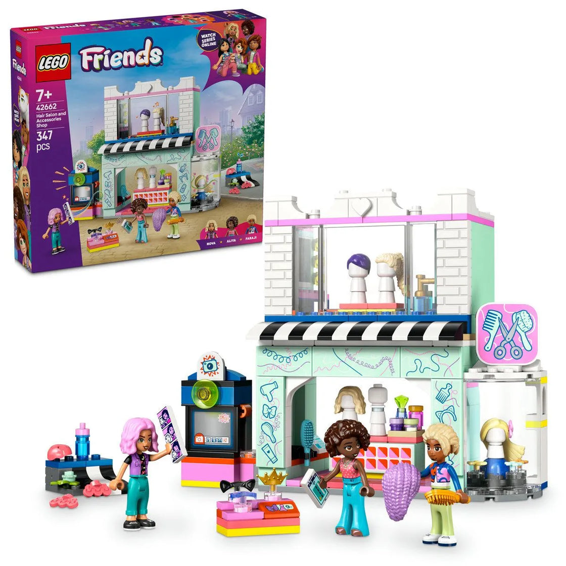 Lego friends salon de coafura si magazin de accesorii 42662