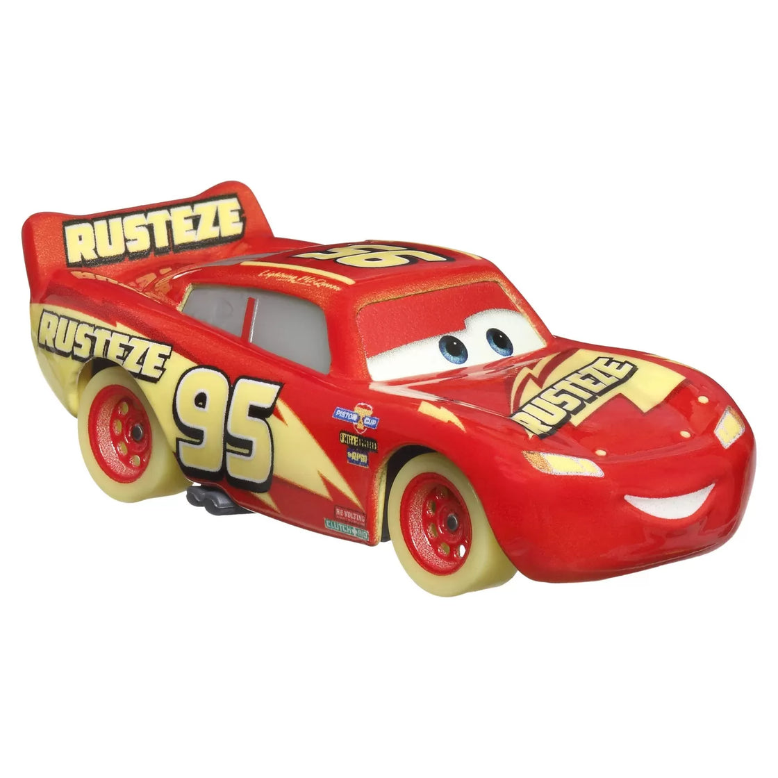 Cars glow racers masinuta metalica fulger mcqueen 1:55