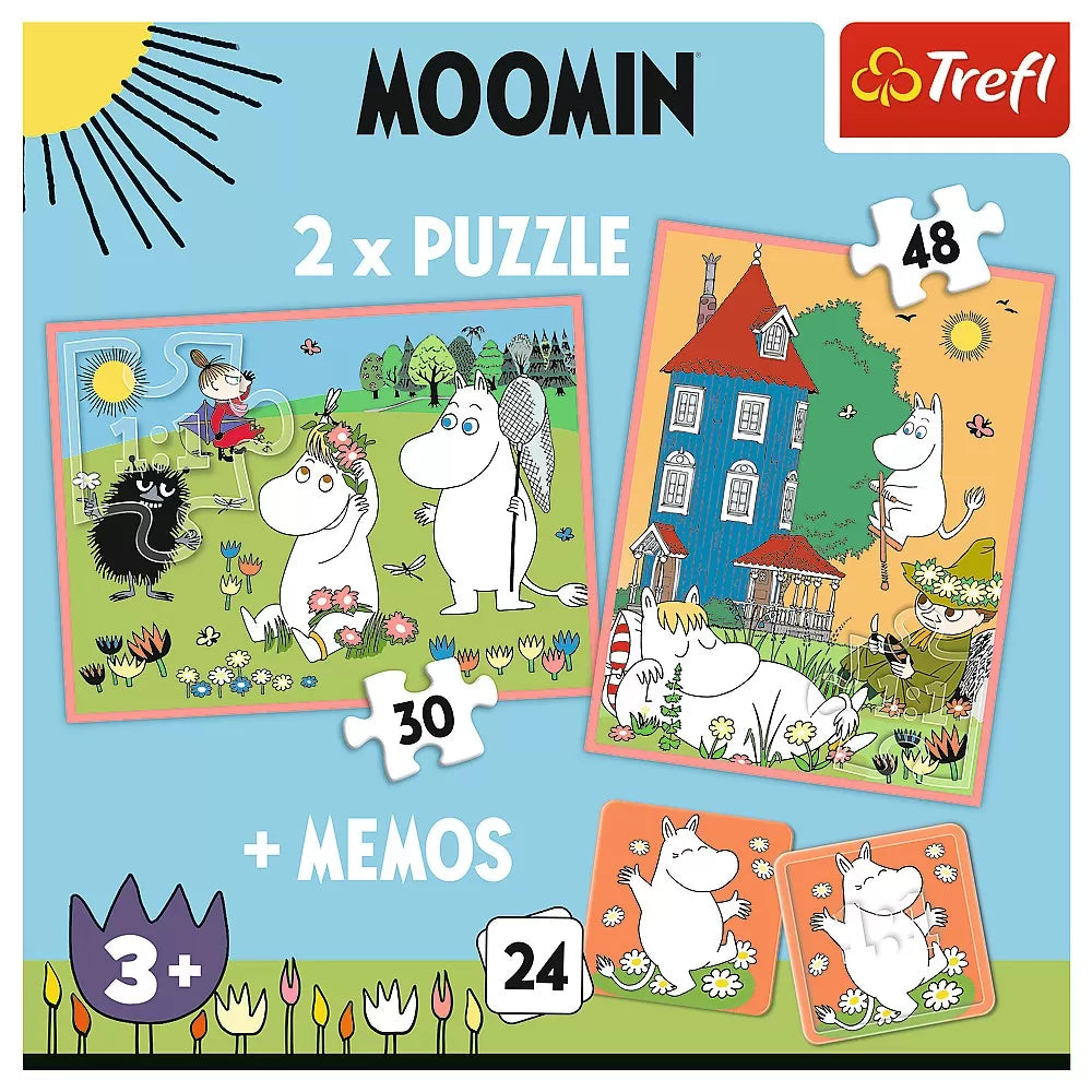Puzzle trefl 2in1 memo moomin