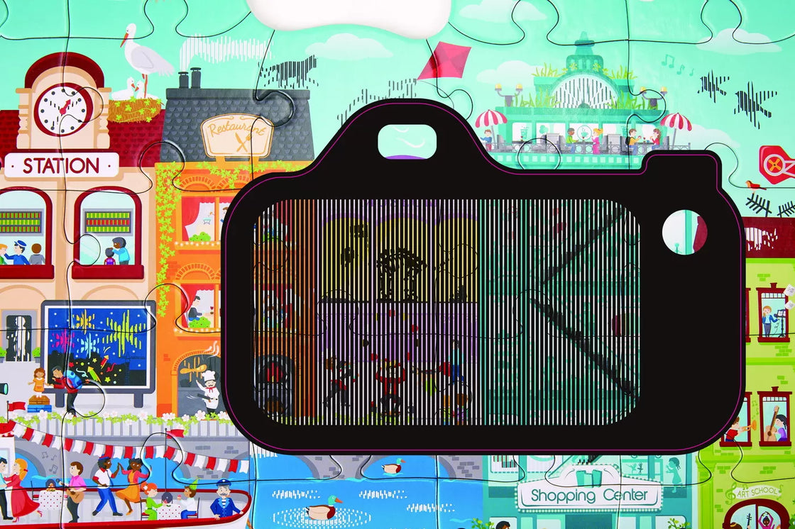 Hape puzzle orasul animat
