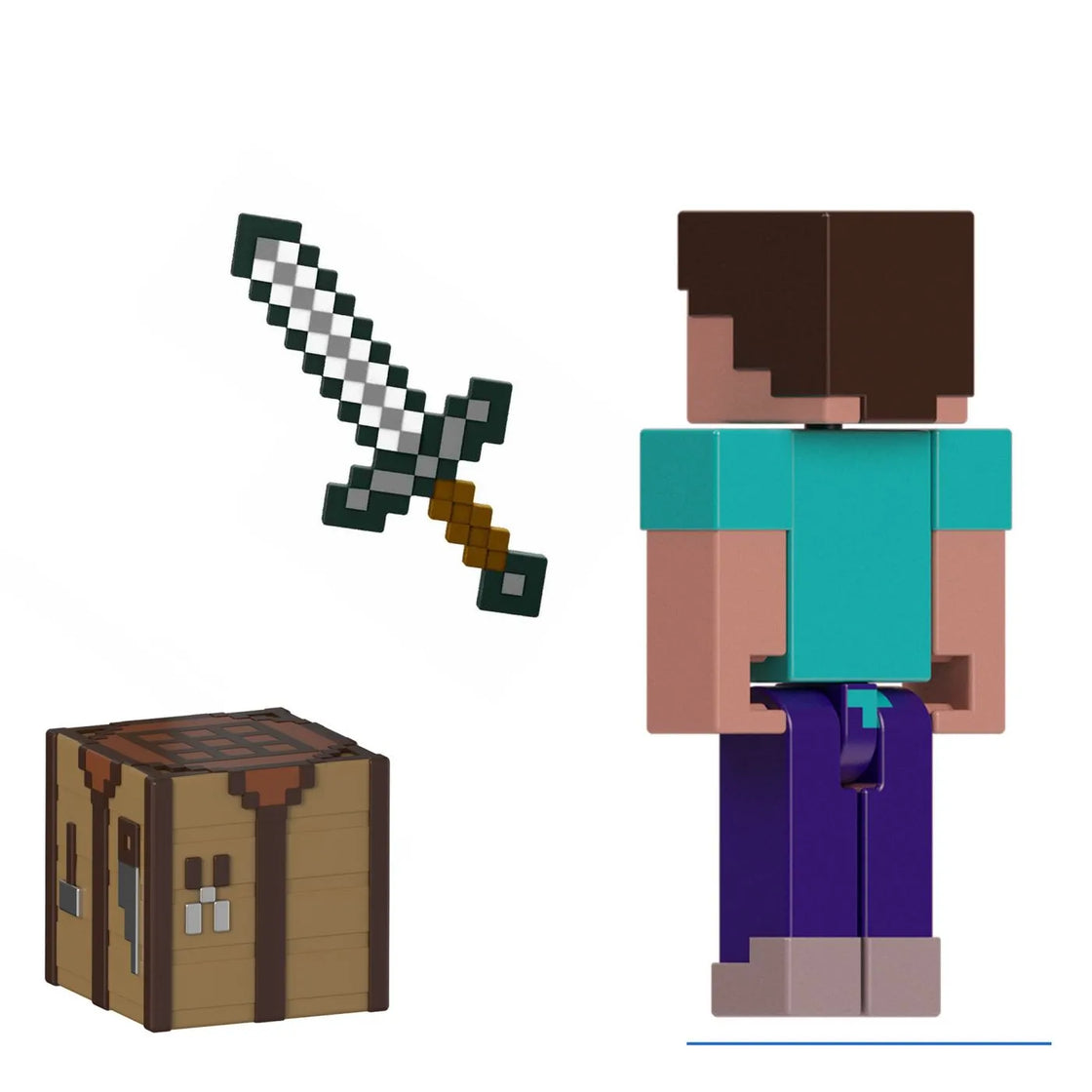 Minecraft craft a block figurina steve 8cm