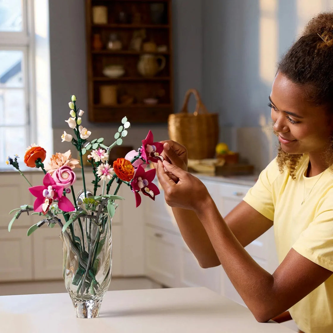 Lego botanicals buchet de flori roz 10342