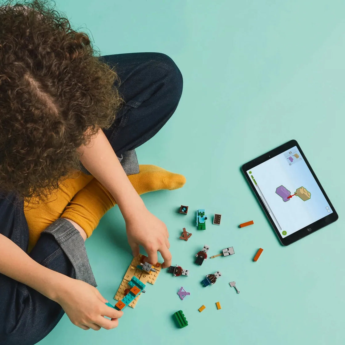 Lego minecraft patrula illager în desert 21267