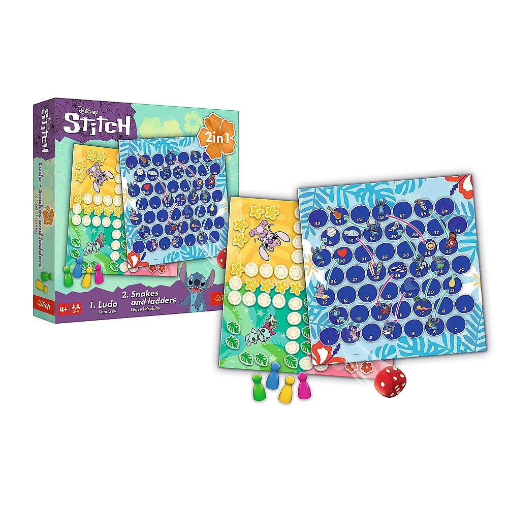 Joc disney stitch 2in1 ludo si serpisori scari