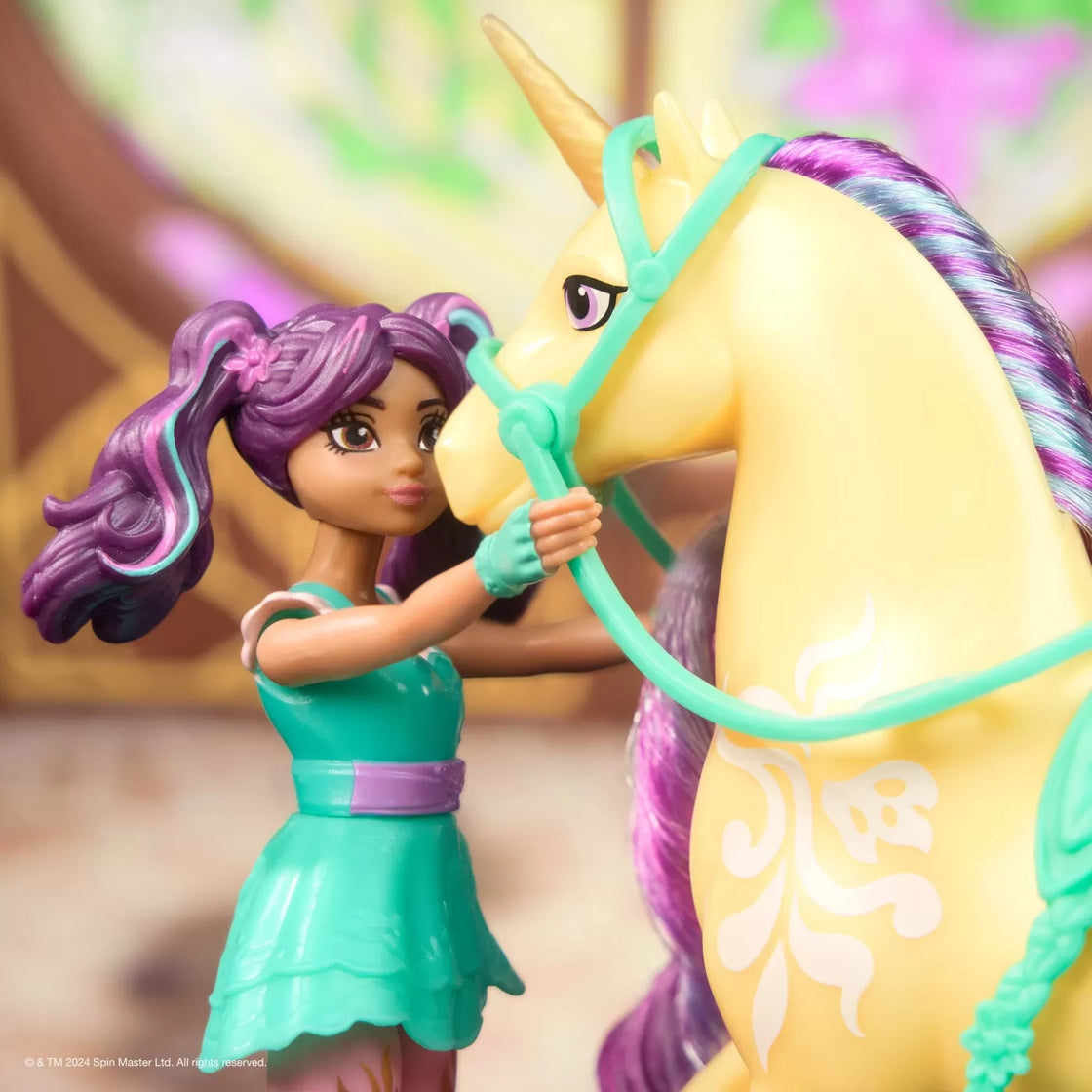 Unicorn academy set unicorn leaf si papusa ava