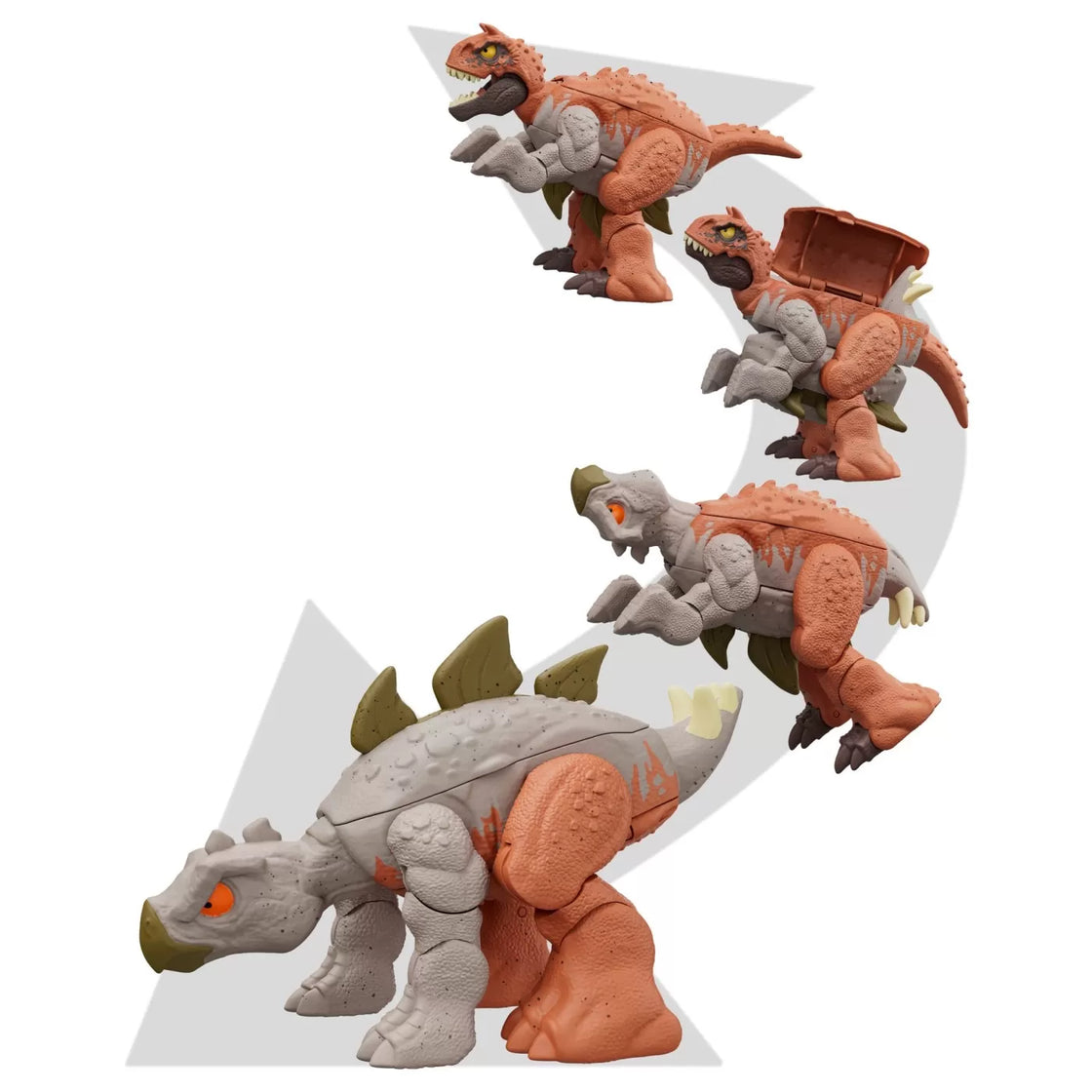 Jurassic world fierce changers double danger dinozaur transformabil carnotaurus si stegosaurus