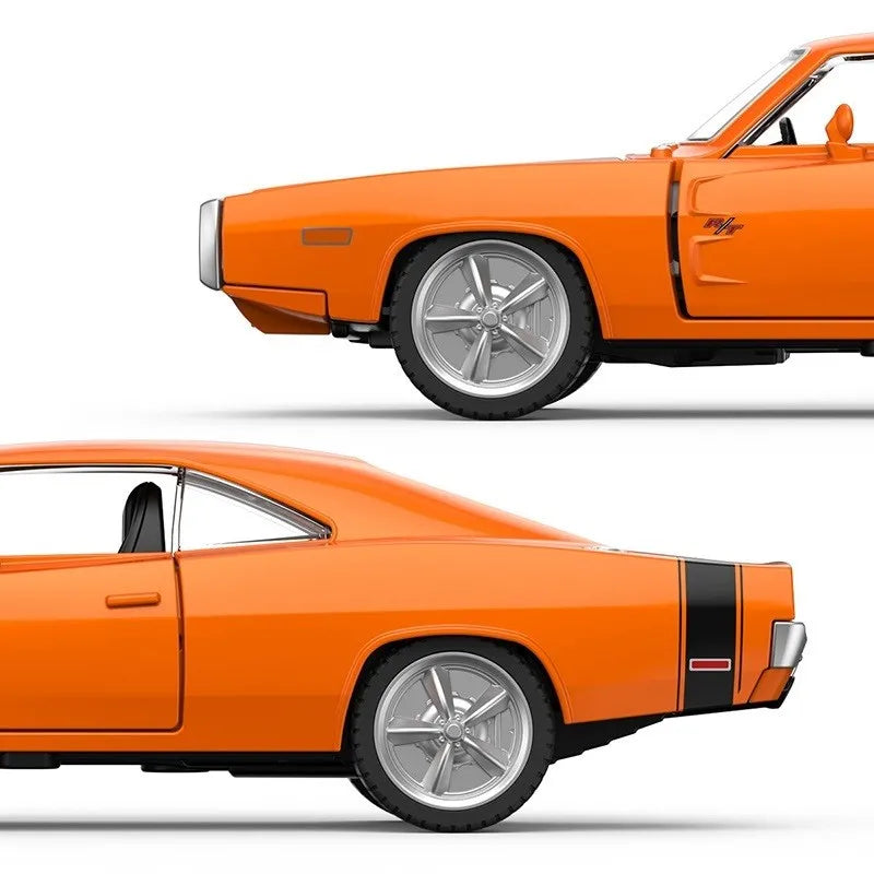 Masinuta metalica dodge charger r/t 1970 portocaliu scara 1 la 36
