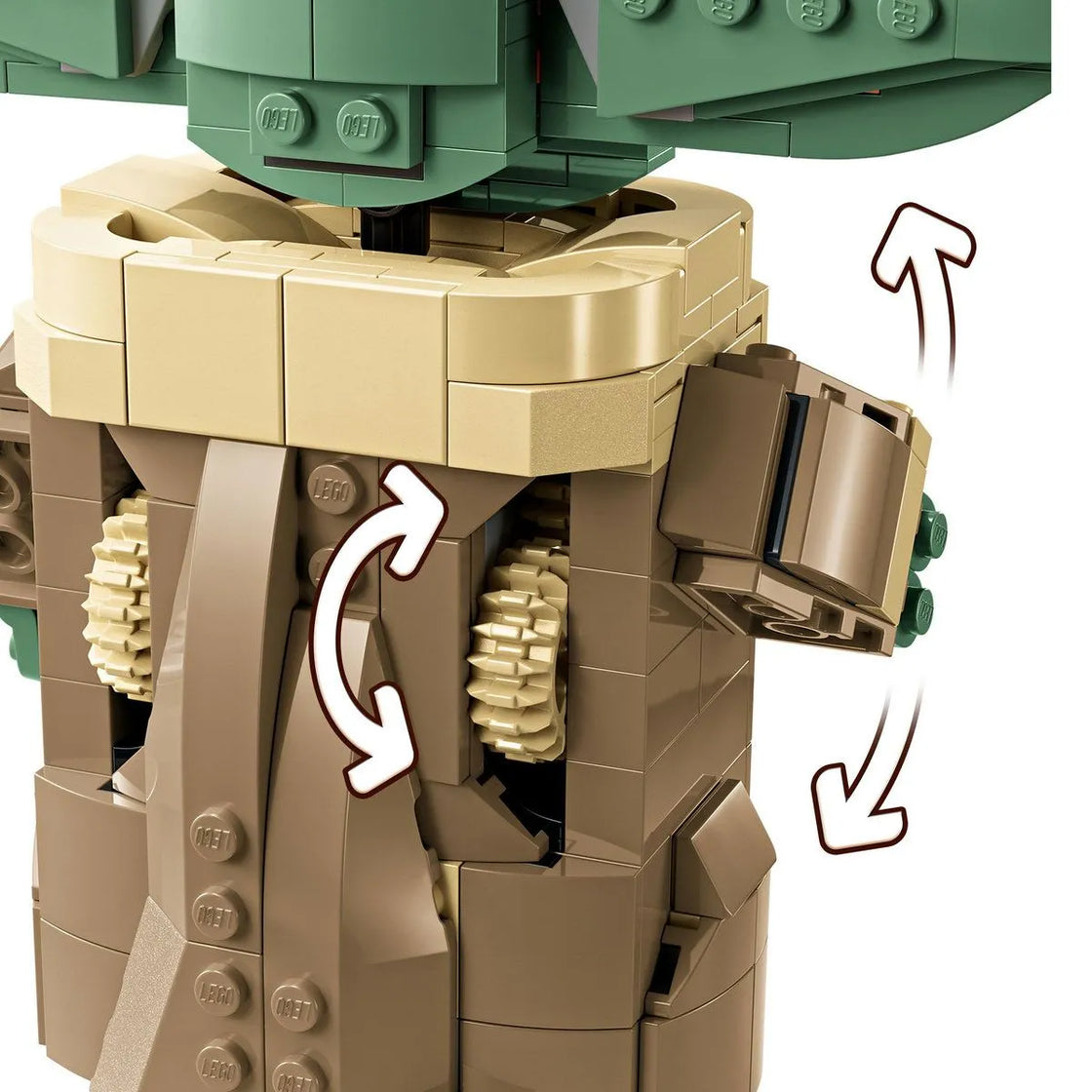 Lego star wars tm grogu cu landoul planor 75403